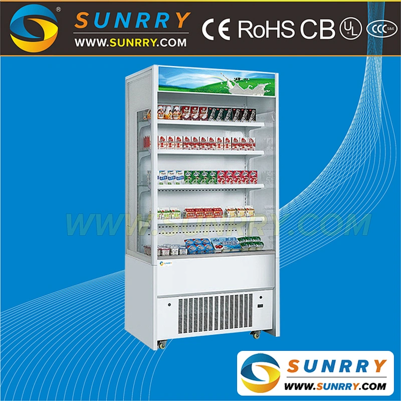 New style commercial supermarket refrigerator glass showcase for food display (SUNRRY SY-SCS1500W)
