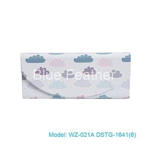 Creative Printing Triangle Sunglasses Case Spectacle Box Folding Glasses Case