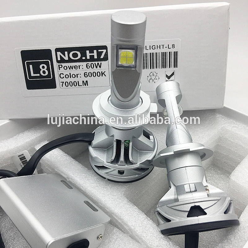creee XHP70 LED Headlight bulb H7 4300K / high performance L8 60w LED Headlights bulb kit H7 6000K