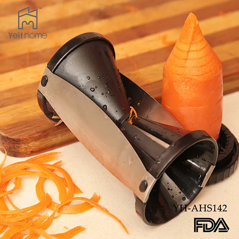 Multi-functional Manual spiral Vegetable Slicer for Home Use Vegetable Spiral Slicer