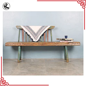 chinese antique recycled wood outdoor seating bench, indonesian bench furniture