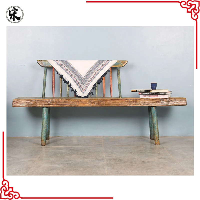 chinese antique recycled wood outdoor seating bench, indonesian bench furniture