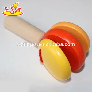 High quality wooden interesting musical wooden hand castanets W08K021A
