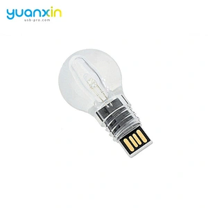 Light bulb shape usb flash drive custom logor usb flash drive