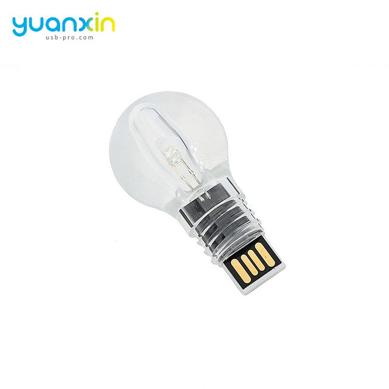 Light bulb shape usb flash drive custom logor usb flash drive