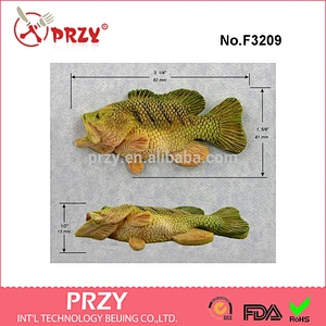 F3209 Fish Silicone Mold Fresh Water Bass Mould Resin Polymer Clay Chocolate Fondant Candy Wax