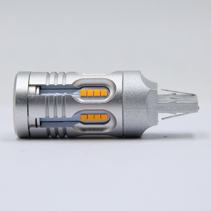 Wholesale T20 automotive led car lamp 2020 Canbus 24smd 7440 7443 turn brake light with 2 year warranty