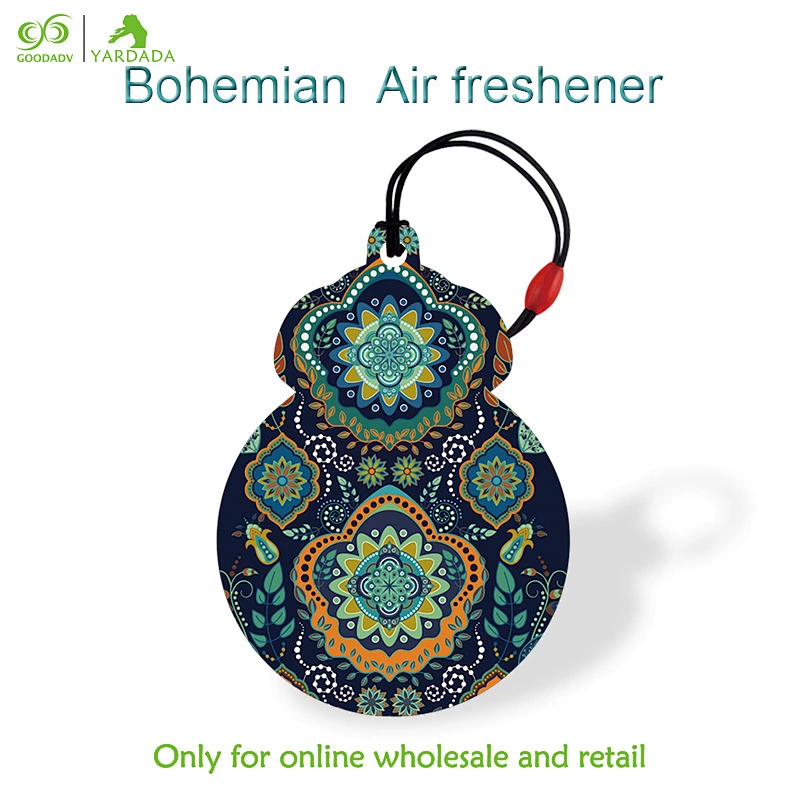 Ink green Bohemia style car refreshing fragrance paper Ocean Rose different fragrance eco-friendly color paper in stock