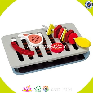 wholesale new design baby wooden BBQ toy set hottest children wooden BBQ toy set W10D116