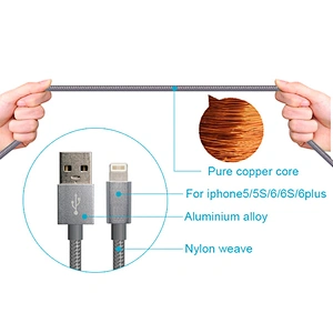 1M Braided Micro USB Charger Charging Data Sync Cable For Cell Phone
