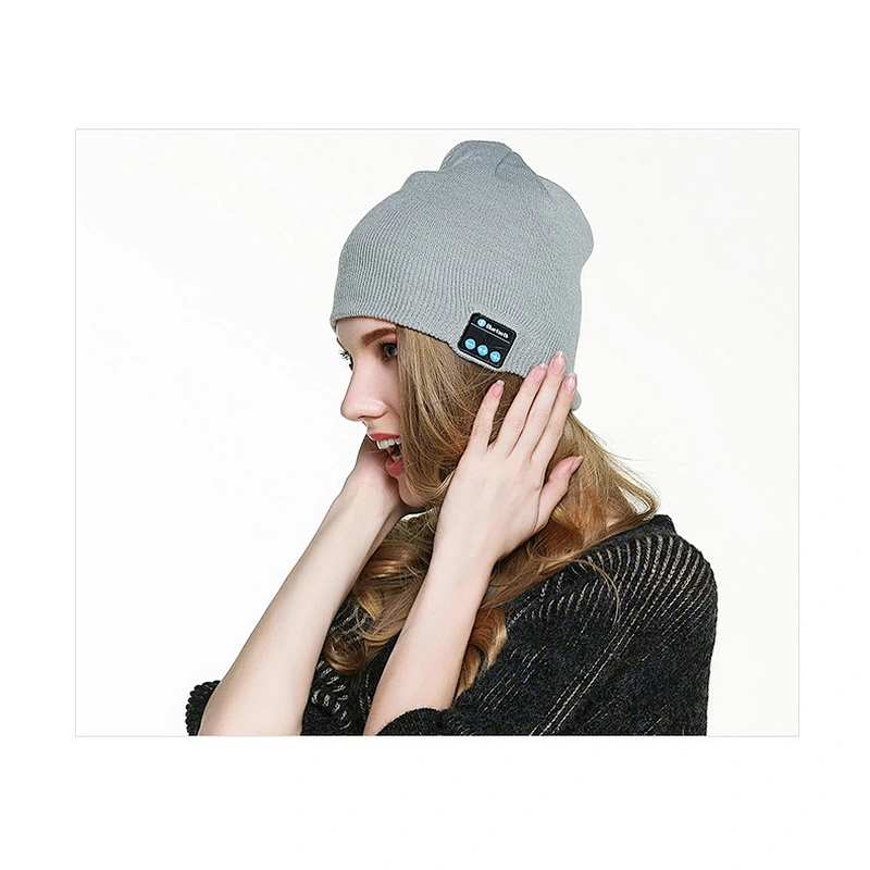 Hemp Knitted Hat With Bluetooth Camo Printing Knitted Hats