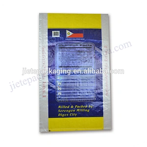 Manufacturer high quality 25kg bopp laminated pp woven basmati rice bag for packing wheat, seed,corn,grain