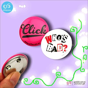 Custom Badge Manufacturer cheap tin metal pin button badge