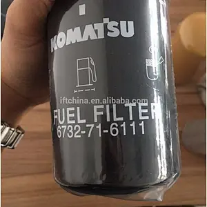 aftermarket OEM Fuel Oil Filter Element for excavator cartridge 6754-79-6140 600-182-2700 207-60-51200 6125-81-7032 600-181-4300