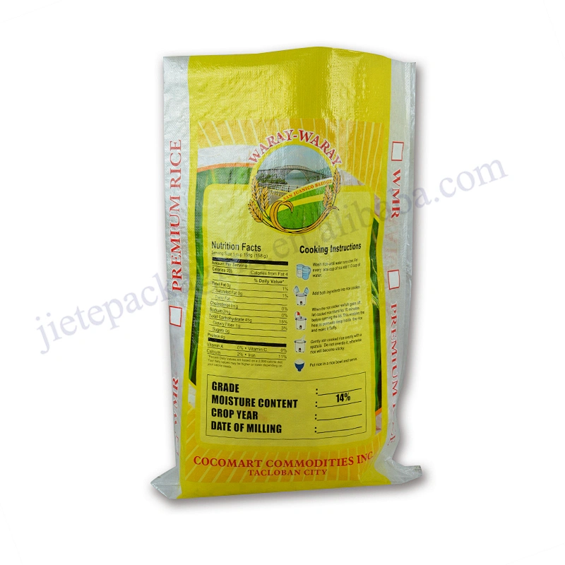 Customized design printing 25kg bopp laminated basmati rice india bag