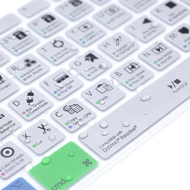 davinci Resolve Shortcut desktop computer skins cover Hotkeys Silicone  keyboard For magic keyboard MLA22LLB/A keyboard skins