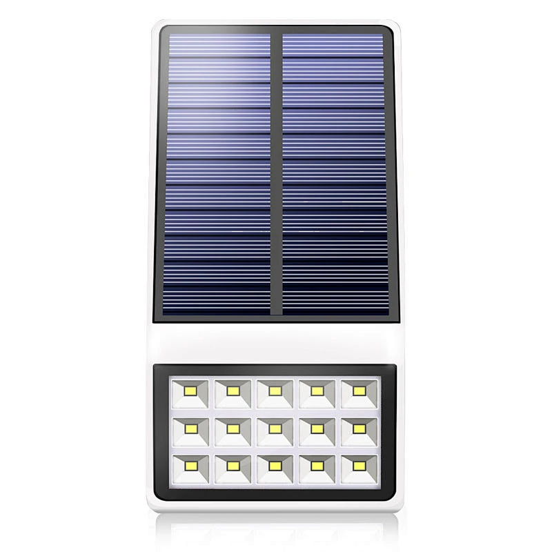 Outdoor Solar Power Panel 15 LED waterproof LED Wall Light for Garden