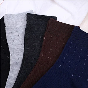 100% cotton warm business man sock-5 pack
