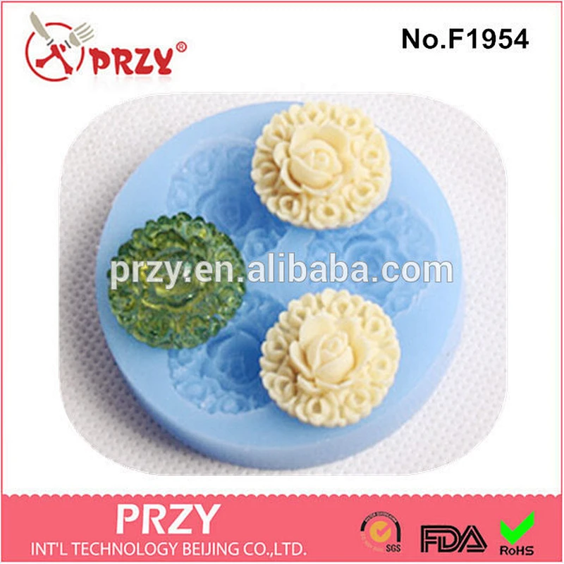 F1954 modelling flower shape silicone fondant maker