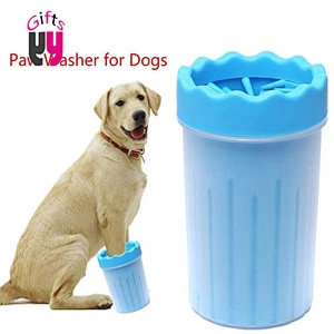 Dog Foot Paw Cleaner Portable Pet Foot Paw Washer Cup Soft Paw Cleaning Brush Cup for Medium Dogs
