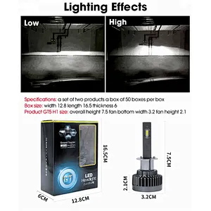 Lightech GT5 12-24v 36w 4000lm 9004 Led Headlight For All Car