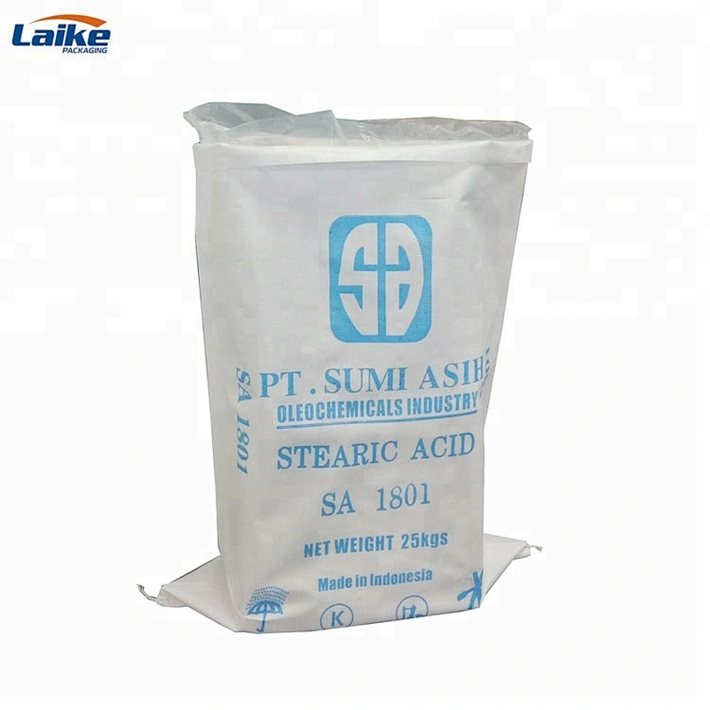 White color pp woven 25kg fertilizer packaging bag, organic plastic bag for fertilizer,25kg bag dimension