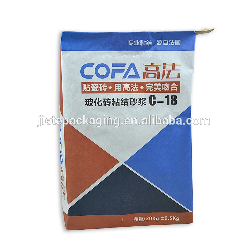 Kraft paper seed, mortar, putty, glue bag stand up pouch
