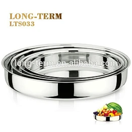 LTS033 2016 Hot Sale Stainless Steel Round Plate For Pizza