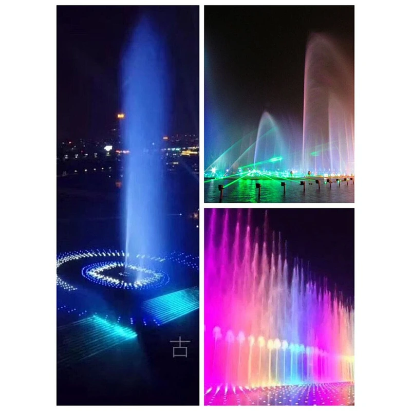DIY Project Customized DMX512 RGB RGBW IP68 Pool Pond dancing musical water fountain led light