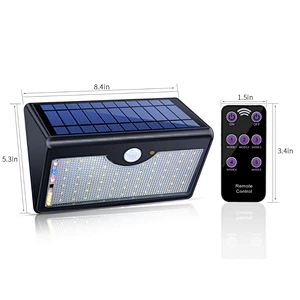 Microwave sensor ip65 waterproof garden 9w 6w solar led wall light LED solar light