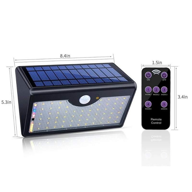 Microwave sensor ip65 waterproof garden 9w 6w solar led wall light LED solar light