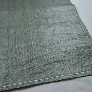 Recycled gray,green plastic pouch pp woven packing bag for courier and freight