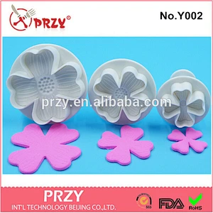 Eco-friendly Y002 PRZY Flower Shape Plastic Cake Decorating Tools