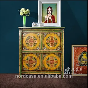 hand painted antique style tibetan furniture
