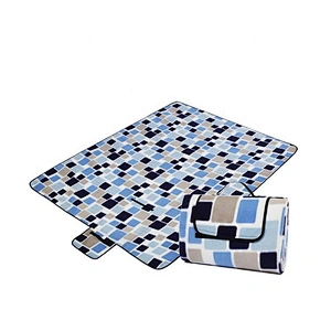 100% Polyester Foldable Pocket Outdoor Travel Camping  Waterproof Picnic Blanket
