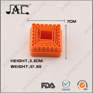 Multi shaped Plastic Cake Fondant Molds Biscuit Cutter Set