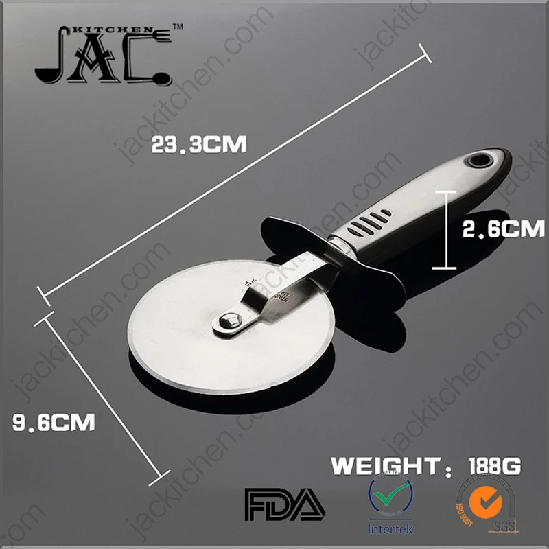 Heavy Duty Pizza Cutter Slicer Sharp Blade Anti Grip Handle