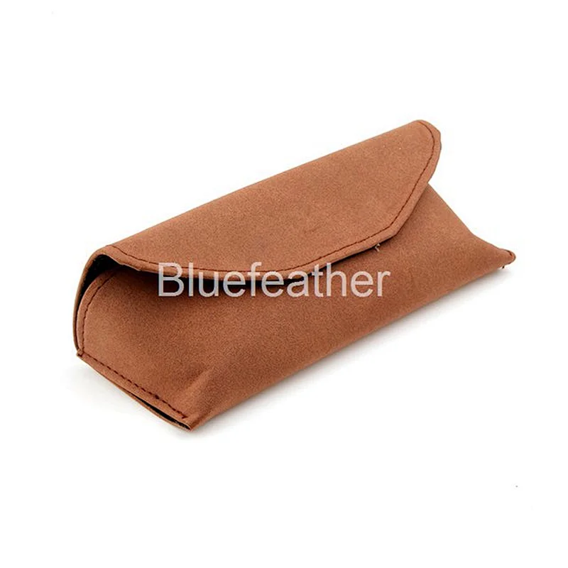 Unisex Style Monocolor Suede Sunglasses Case