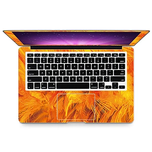 High quality custom laptop palm rest sticker PVC skins for macbook pro 13.3 pro 11 air 13.3,Feather