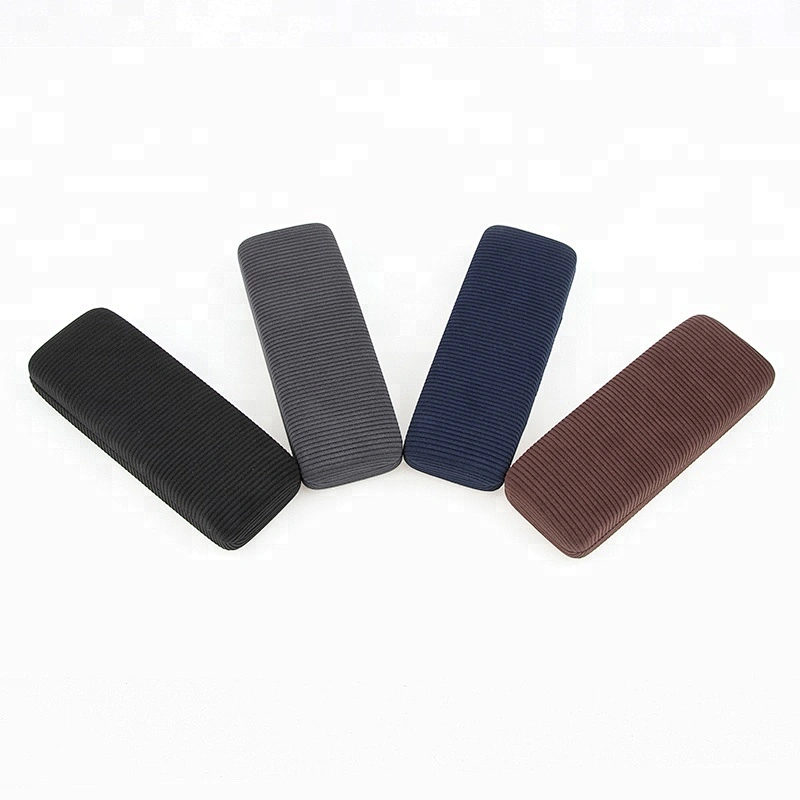 Portable Minimalist Soft Ribbed Spectacle Case for Daily Use