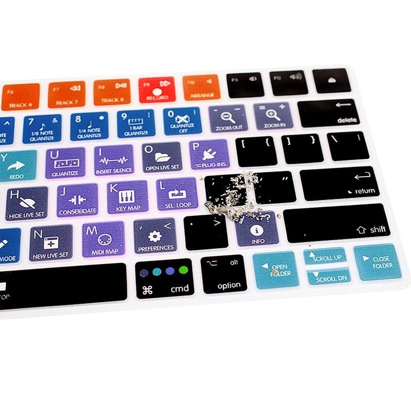 Waterproof Ableton Live Custom shortcuts skin oem hotkeys keyboard covers Silicone Keyboard Protective Film For magic