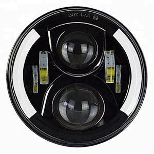 High power 7Inch 60W Round led DRL Halo Jeep Wrangler Headlights