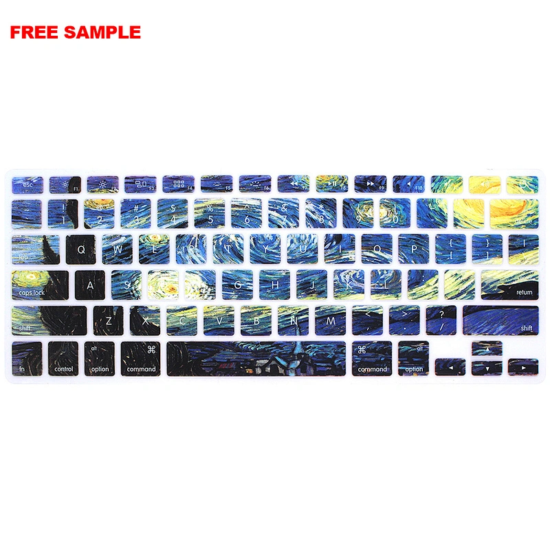 Free Sample Ultra-thin High Quality Silicone Keyboard Covers Skin Dust Protector Cover for Apple for MacBook Pro