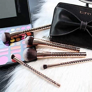 New Arrival Rose Golden Pro Makeup Brush Set 12pcs Completed Makeup Brush with Brushes Clutch For Makeup Studio