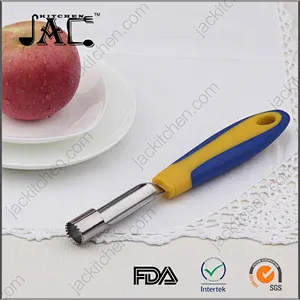 Handy Flexible Stainless Steel Tpr Pp Silicone Rubber Apple Shape Cooker With Gold Handle