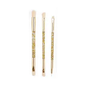 Wholesale fashionable double-head cosmetic tools private label acceptable best professional 5pcs makeup brushes