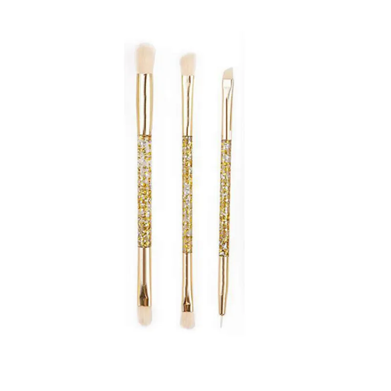 Wholesale fashionable double-head cosmetic tools private label acceptable best professional 5pcs makeup brushes