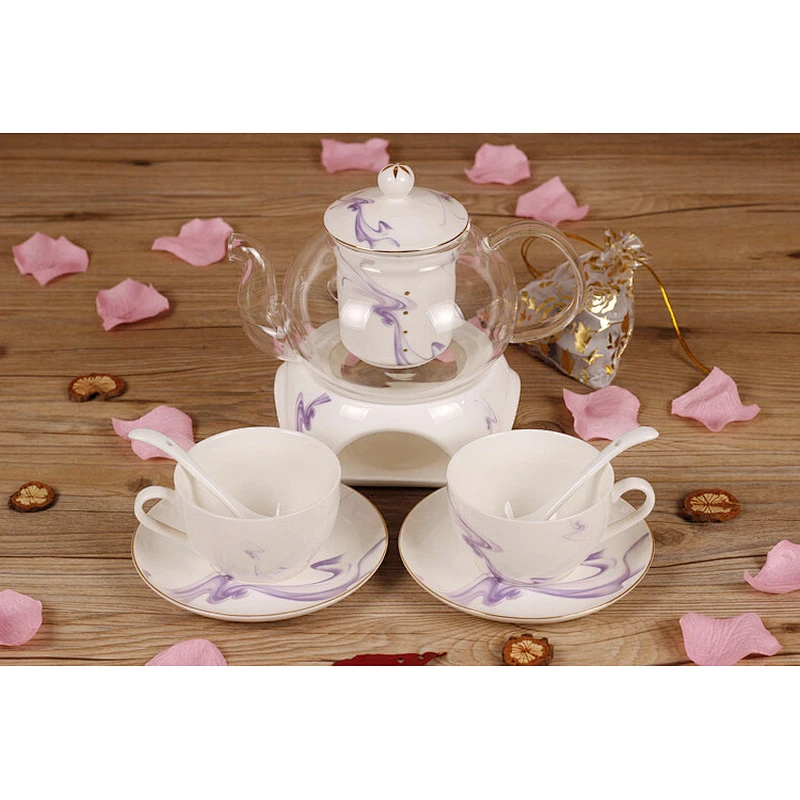 2019 New creative ceramic tea cup combination for home&garden