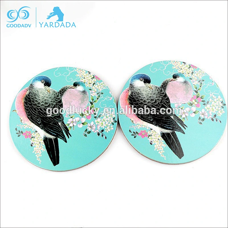 Wholesale Custom Logo Pattern Coffee Cork Circular Coasters
