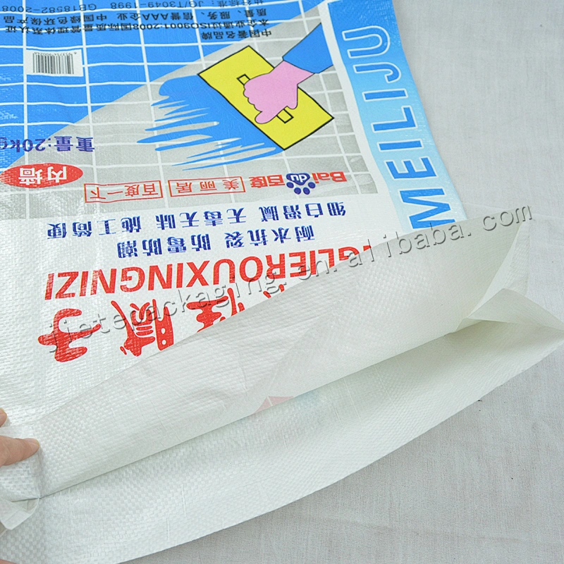 Plastic pp woven cement bag 25kg for soap, washing powder,cement industrial bag